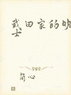 武田家的明国武士