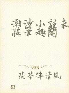 潮沙小说未删减版笔趣阁封面