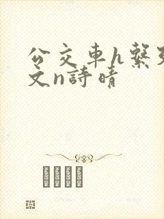 公交车h系列辣文n诗晴