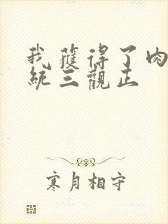 我获得了肉禽系统三观正封面