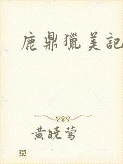 鹿鼎猎美记封面