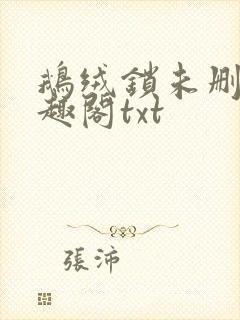 鹅绒锁未删除笔趣阁txt