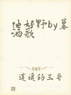 他好野by暮色酒歌