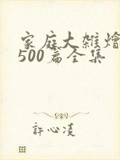 家庭大杂烩小说500篇全集