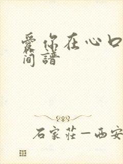 爱你在心口难开简谱封面