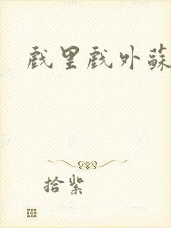 戏里戏外苏玛丽封面