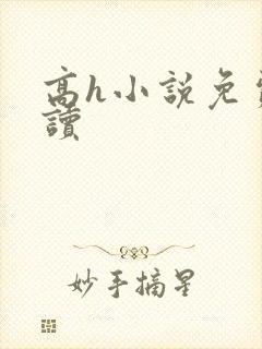 高h小说免费阅读