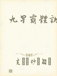 九星霸体诀小说