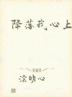 降落我心上封面