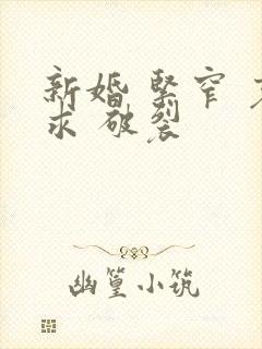 新婚 紧窄 哀求 破裂