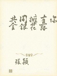 共同拥有你by金银花露封面