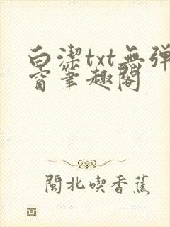 白洁txt无弹窗笔趣阁