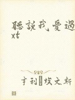 听说我爱过你txt