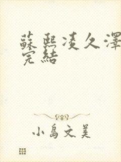 苏熙凌久泽全文完结封面