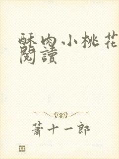 酥肉小桃花全文阅读