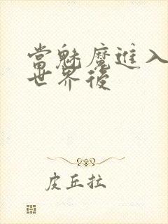 当魅魔进入快穿世界后封面