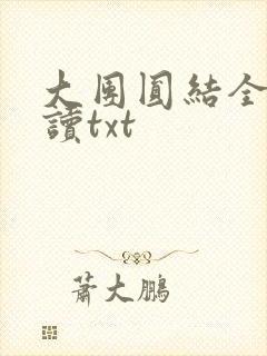 大团圆结全文阅读txt封面