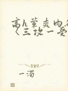 高h荤爽肉欲文〈三攻一受