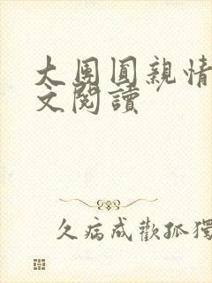 大团圆亲情会全文阅读封面