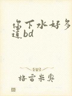 你下水好多下水道bd