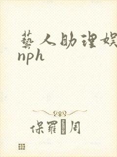 艺人助理娱乐圈nph