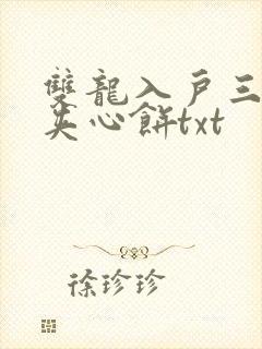 双龙入户三人行夹心饼txt