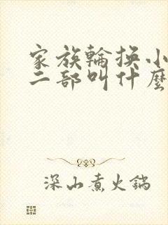 家族轮换小说第二部叫什么名字