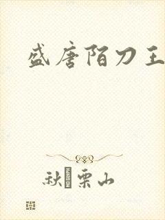 盛唐陌刀王封面