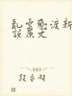 乱云飞渡新编小说原文封面
