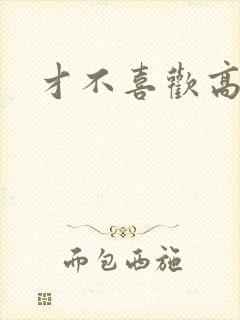 才不喜欢高冷O封面