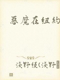 恶魔在纽约封面