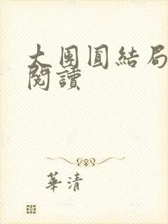 大团圆结局全文阅读封面