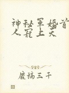 神秘军婚首长大人宠上天封面