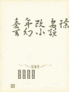 秦年改名徐年的玄幻小说封面