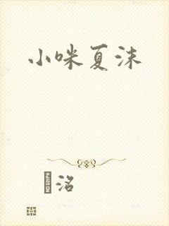 小咪夏沫封面
