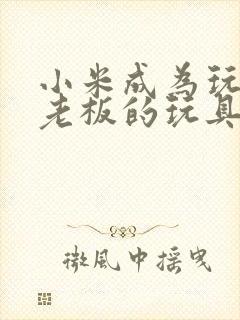 小米成为玩具店老板的玩具