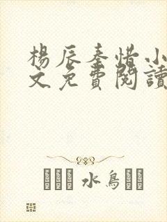 杨辰秦惜小说全文免费阅读最新