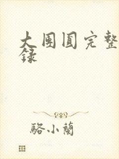 大团圆完整版目录