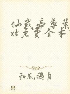 仙武帝尊叶辰txt免费全本下载