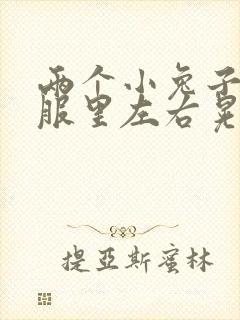 两个小兔子在衣服里左右晃