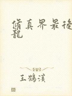 修真界最后一条龙