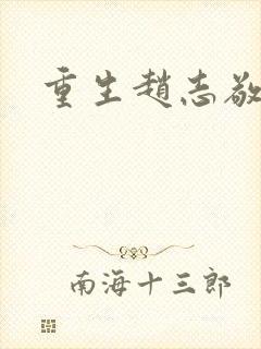 重生赵志敬封面