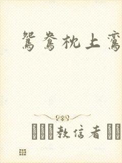 鸳鸯枕上鸾凤颠封面