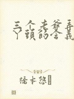 三个老爷弄一个丫头的含义