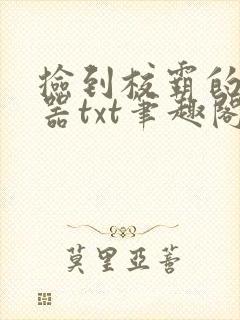 捡到校霸的遥控器txt笔趣阁