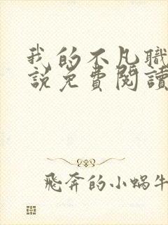 我的不凡职业小说免费阅读