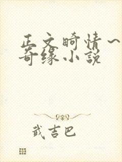 正文畸情～内裤奇缘小说封面