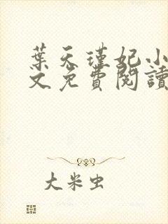 叶天瑾妃小说全文免费阅读笔趣阁