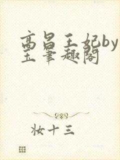 高昌王妃by黛玉笔趣阁