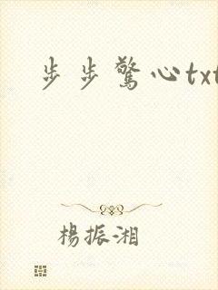 步步惊心txt封面